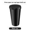 AMV1 For Tesla Car Logo Trash Can Cup Holder Portable Mini Waterproof Storage Garbage Bin Model 3 Y S X Roadster P75D P85D P100D
