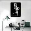 Zinedin Zizou Zidane Illustration Tinplate Poster Customized Wall Art Vintage Metal Signs Retro Tin Plaque for Gaming Decoration