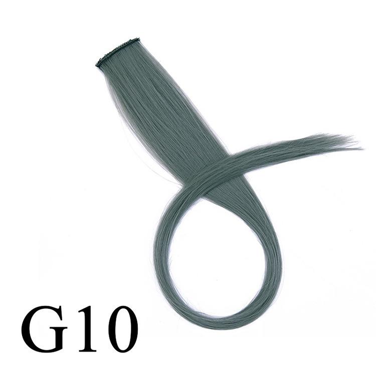 Versatile Colored Clip-In Wig: Heat-Resistant, Permable, Dyeable, and Cuttable One-Piece Hair Extension