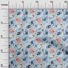 oneOone Cotton Flex Amethyst Fabric Kids Animal Sewing Fabric by The Yard Printed DIY Clothing Sewing Supplies 40 Inch