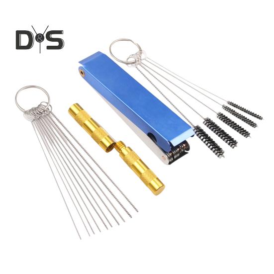 

Набор для чистки карбюратора, щетки из нержавеющей стали и нейлона для сварочной горелки мотоцикла, иглы разных размеров для квадроцикла (0,4-7 мм) с алюминиевым корпусом, устойчивым к ржавчине set