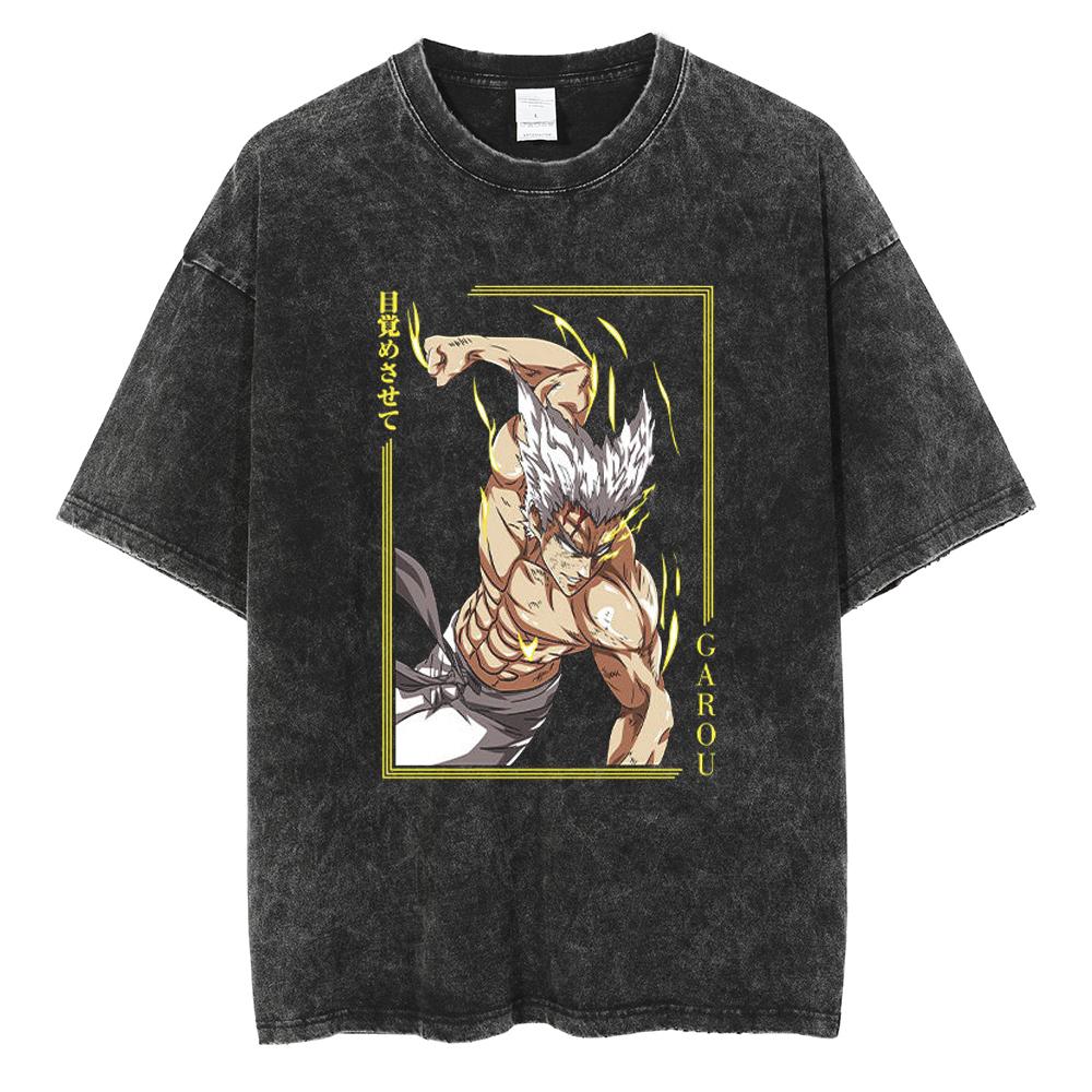 Tricou Imprimat Anime ONE PUNCH-MAN Saitama Bărbați Femei Tricouri Bumbac Spălat Tricou Supradimensionat Harajuku Masculin Manga Vintage