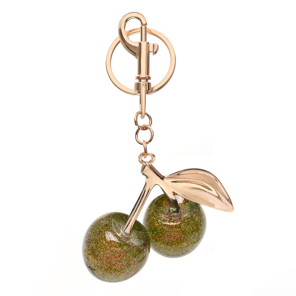 Módní Delicious Červená třešeň Klíčenka Letní Ovoce Třešně Přívěsek Klíčenka Pro ženy Muži Taška na šperky Příslušenství Dárek