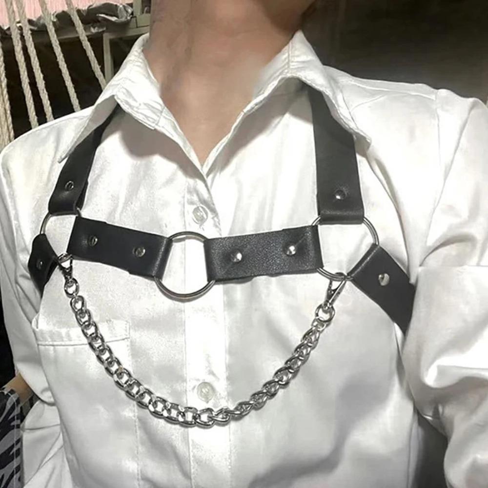 Adjustable Harness Waist Belt Punk Body Harness Clothing Accessories  Chest Decoration