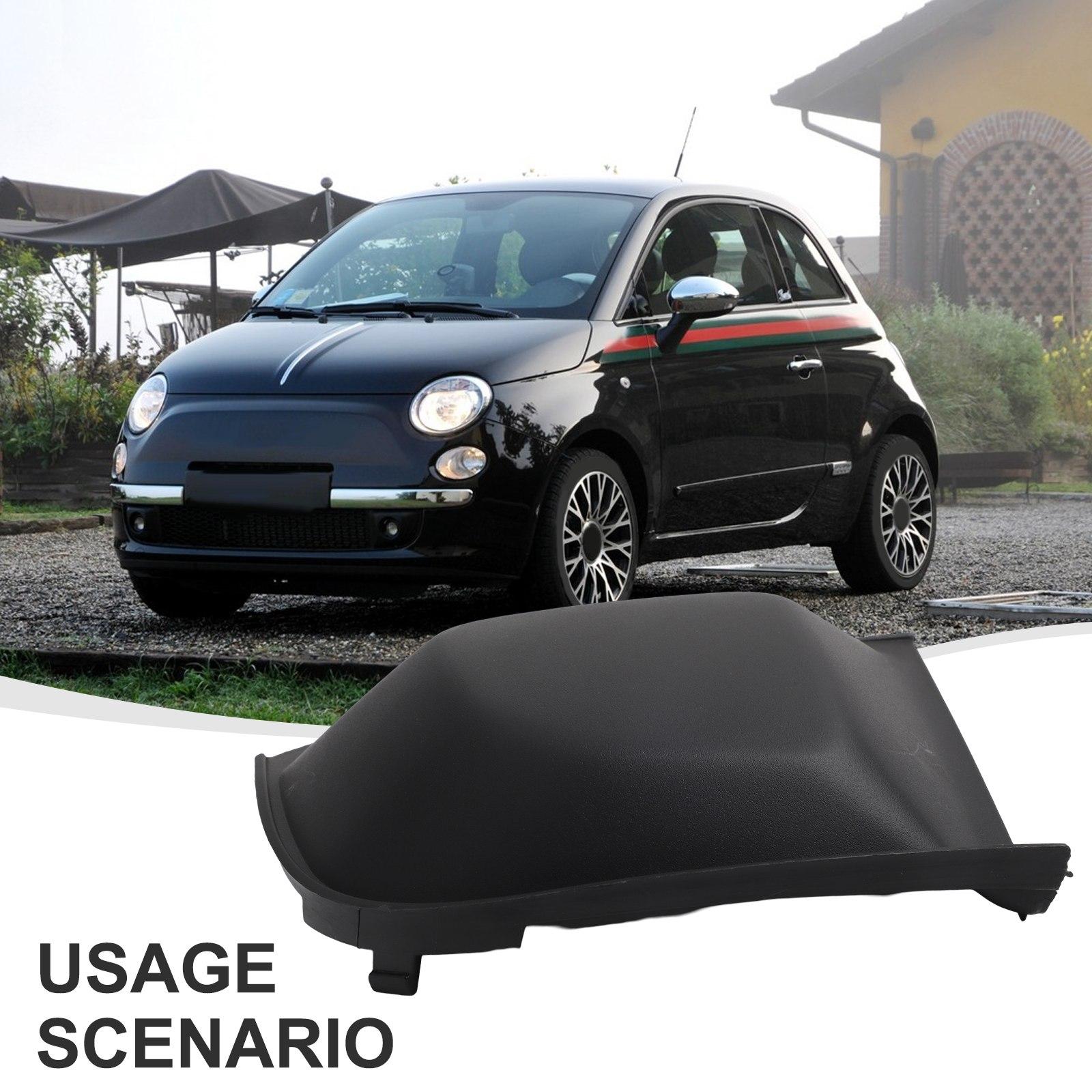

1pc Left/right Car Front Bumper Trim Cover For Fiat For 500 Models (2007-2015) Black Front Bumper Trim Auto Accessories