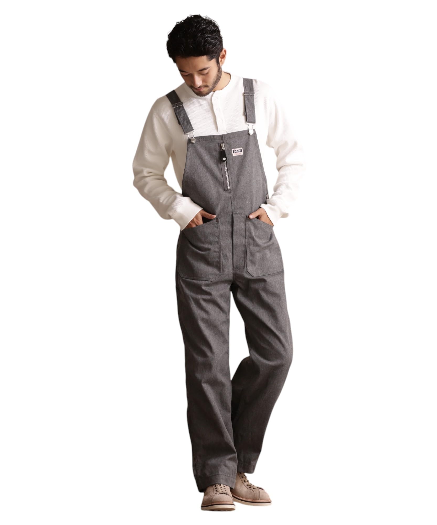 

Schott TC Overall Pants, Men s, Size XL, 020, Gray, 782-5910006