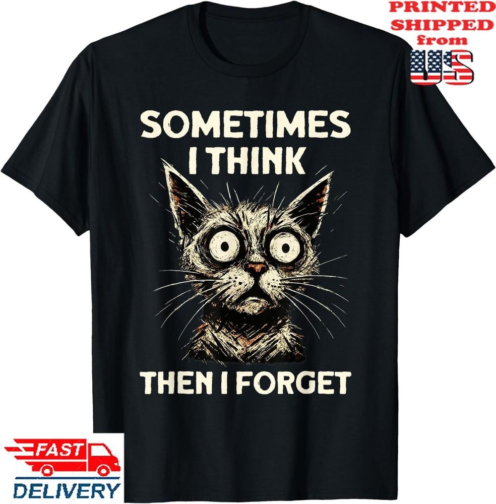 Funny Thinking Cat, Funny Sarcasm, Funny Sarcastic Cat T-Shirt, Unisex Tee Unisex T-Shirt XXL