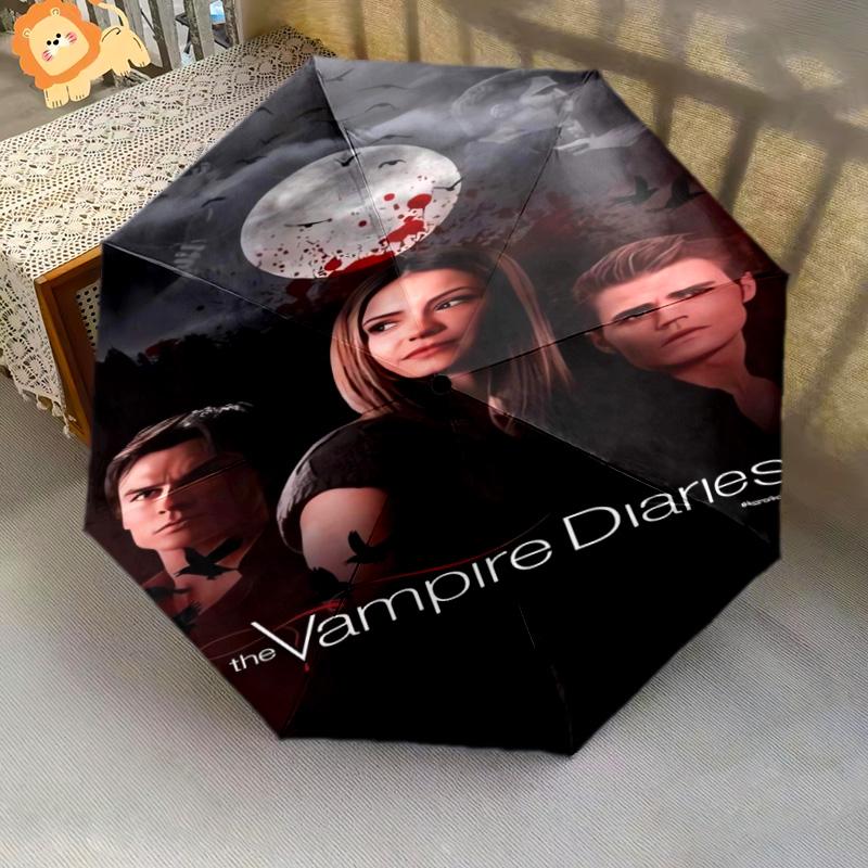 Moonlit Secrets Shadows Folding umbrella Suitable for all seasons Umbrella travel Three folds Umbrella
