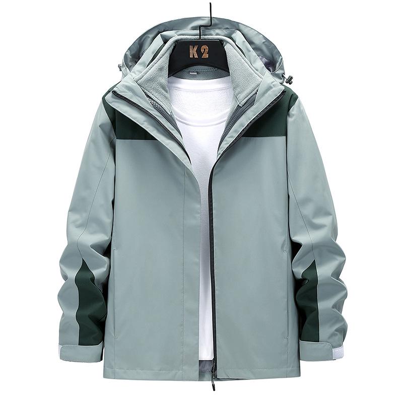 

Men s and Women s Fleece-Lined Windproof Waterproof 3-in-1 Mountaineering Suit XXL