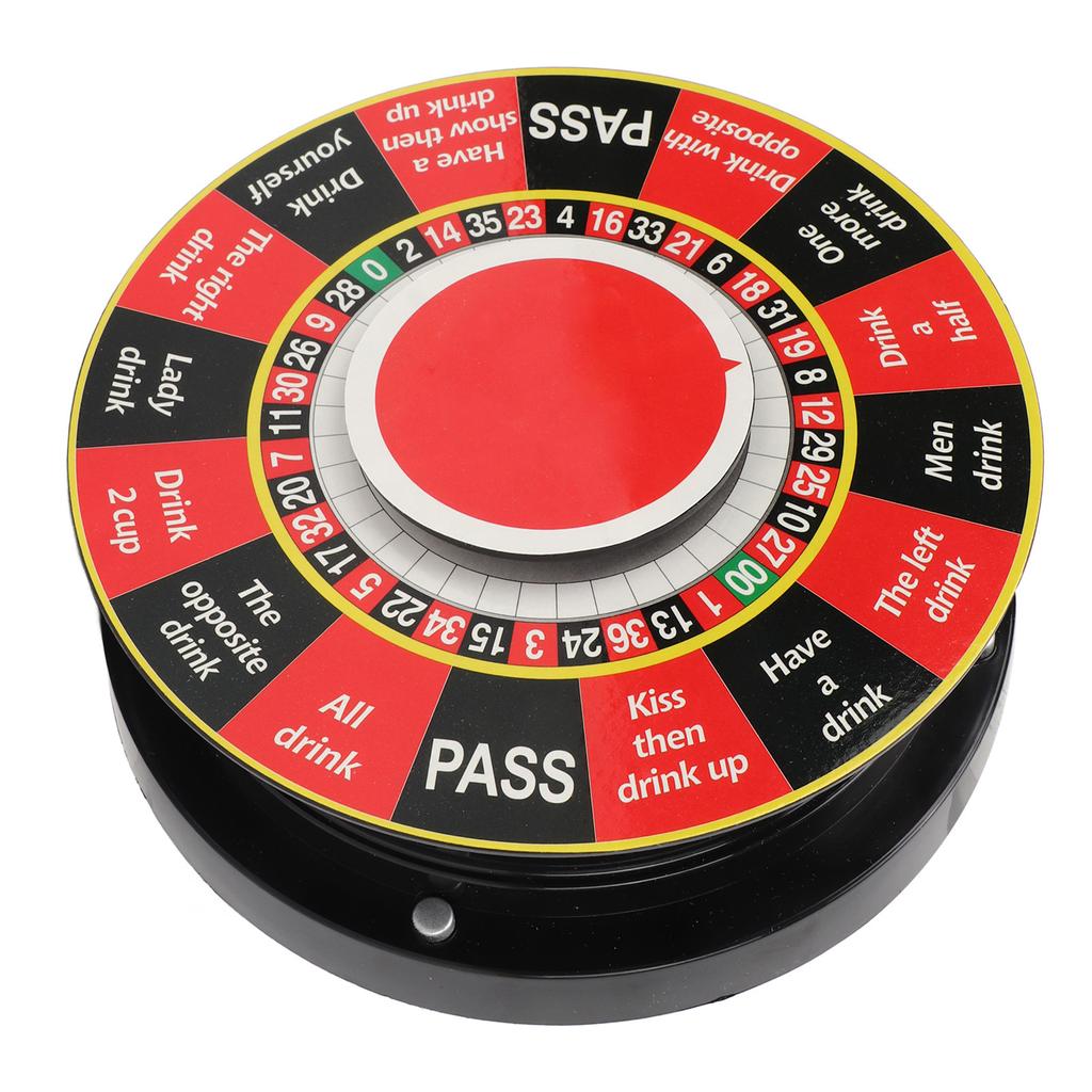 Prize Wheel Electric Spin Wheel Roulette Game Drinking Wheel for Home Party KTV Bar