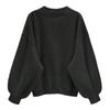 Women Sweatshirts V-Neck Long Sleeve Oversized Solid Color T-Shirts Casual Loose Fit Athletic Workout Pullover Tops