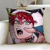 Popular Manga Gokurakugai Cushion Cover Soft  EasyWash Pillow Case  Versatile for Couch Bed Travel and Office