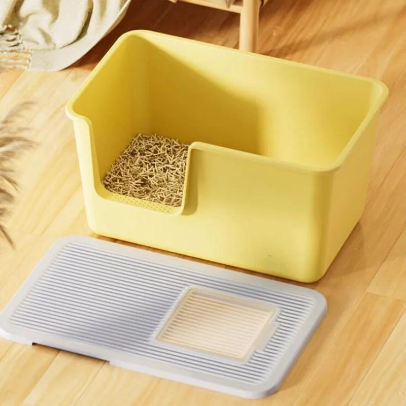 Large Space Pet Cat Litter Box Fully Enclosed Large Anti-splash and Odor-proof Feces Box Totally Closed Cat Toilet Cat Supplies