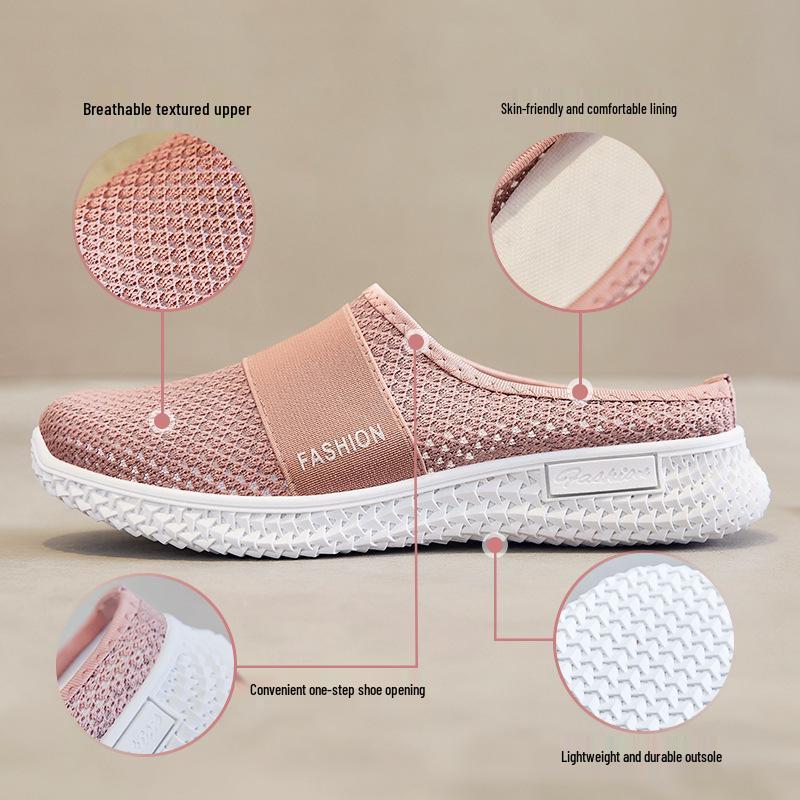 Women's Summer Closed-Toe Slippers - Fashionable, Versatile, Casual Shoes