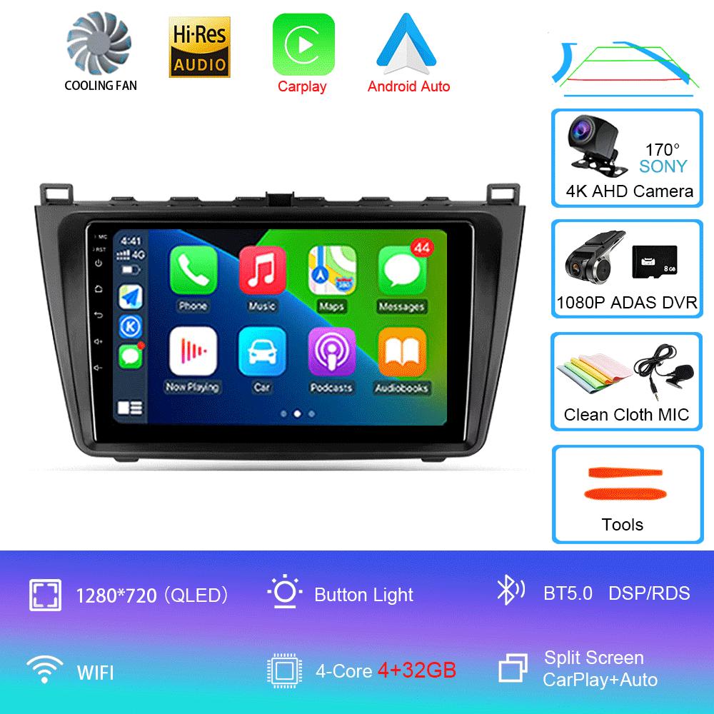 Android 14 Car Radio For Mazda 6 II GH 2007 - 2012  Multimedia Video Player Navigation Stereo GPS No 2din 2 Din Dvd