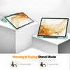 For Samsung Galaxy Tab S10+ Stand Case Shock-Absorbent Leather Tablet Cover with Pen Slot