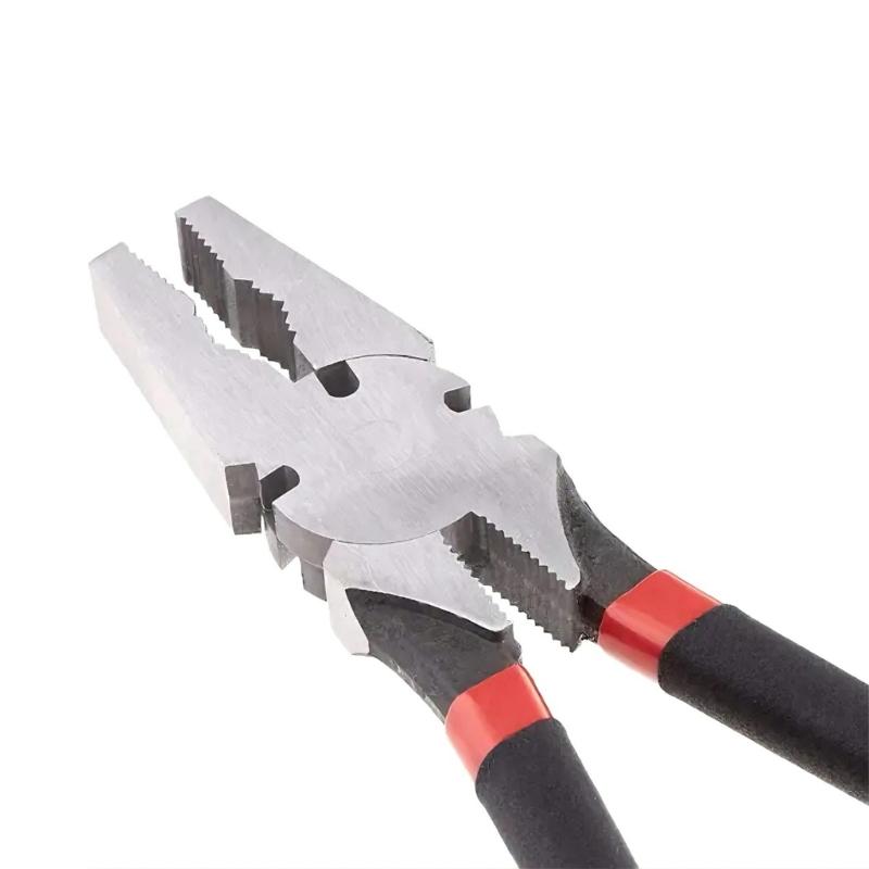 Multipurpose Hand Tool 10/12 Inch Carbon Steel Fence Pliers Wire Cutters With Anti Slip Grip For Industrial And Home Use