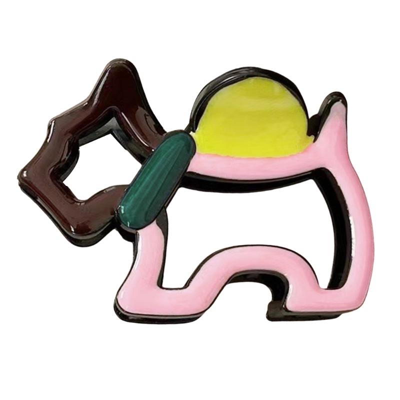 

Vibrant Line Puppy Hair Claw Clip Acrylic Hairpin Slip Resistant Strong Grip Lightweight Accessory For Women And Teens