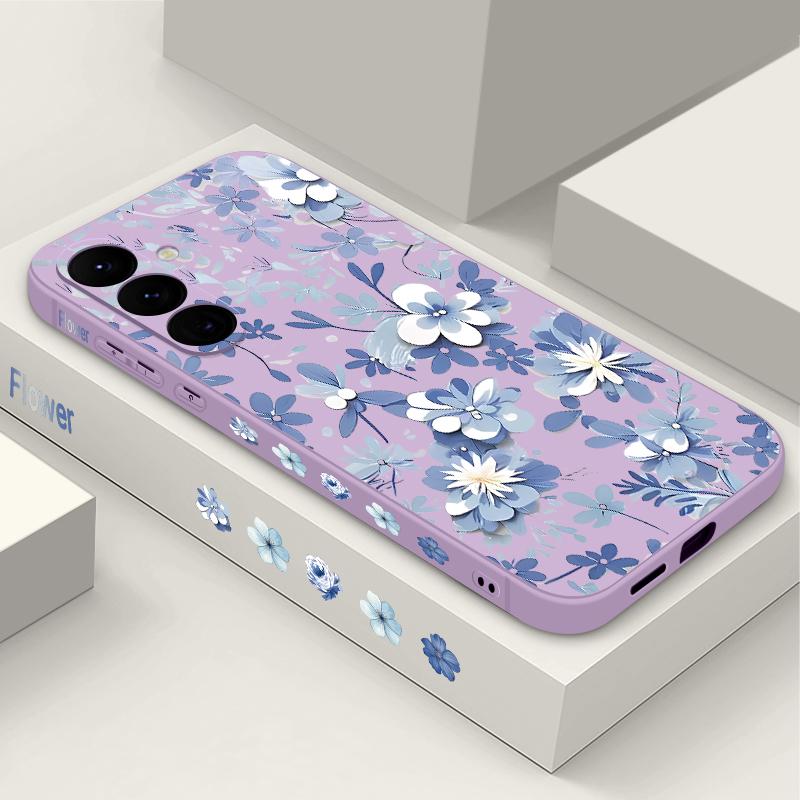 

Чехол-шнурок с цветочным принтом для Samsung Galaxy S24 S23 S22 Ultra S21 FE A14 A34 A52 A54 A15 A25 A35 A55 5G A16 A56 S25 Plus Samsung Galaxy A36 фиолетовый