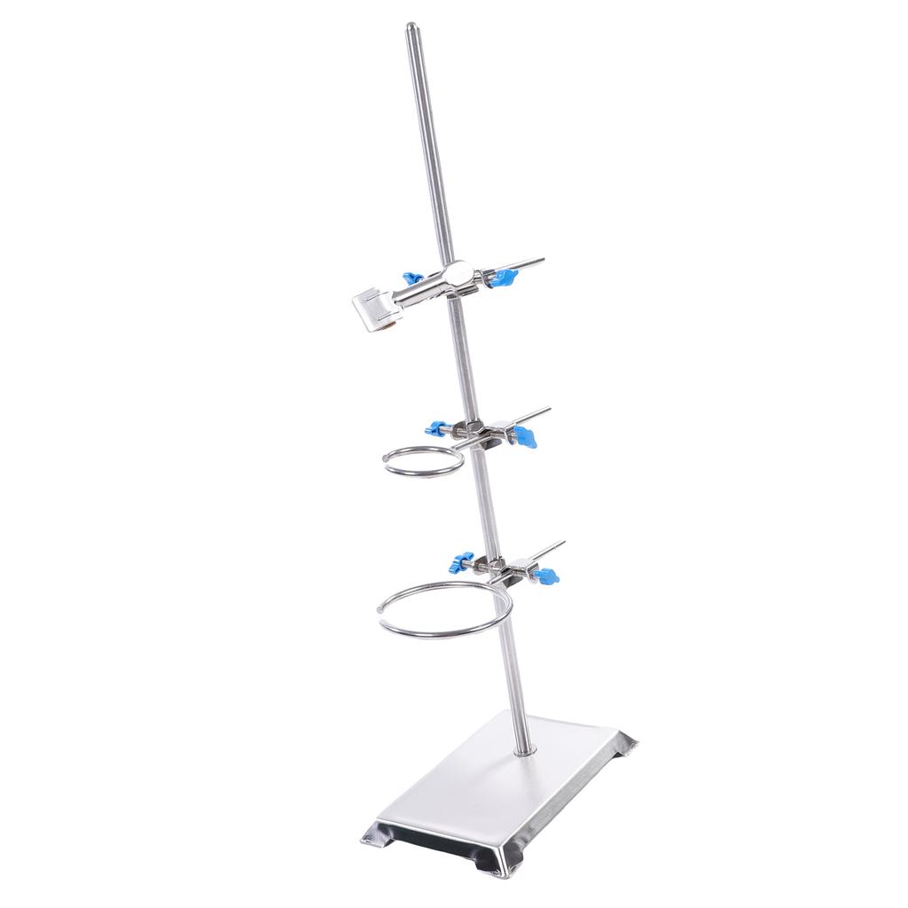 Laboratory Stand Set Stainless Steel Lab Support Stand Set with Flask Clamp and Burette Clamp