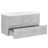 Maison Exclusive - Armoire d'évier et lavabo intégré Gris béton Bois d'ingénierie