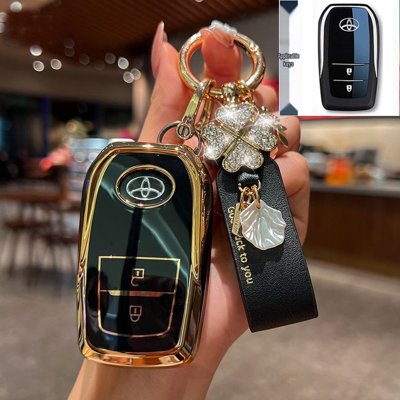 Key Cover for Toyota: Fits 23 Models Including Highlander, 8th Gen Camry, Asia Dragon, RAV4, Rongfang, and CHR.