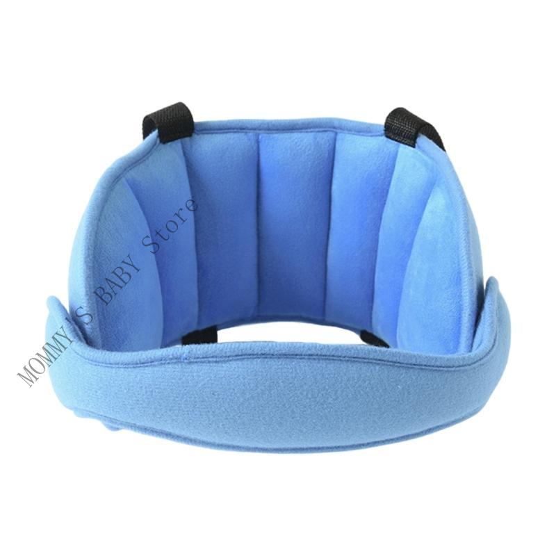 

H3CD Toddler Carseat Head Fixation Strap for Safe Journey Breathable Cotton Fabric світло-синій колір