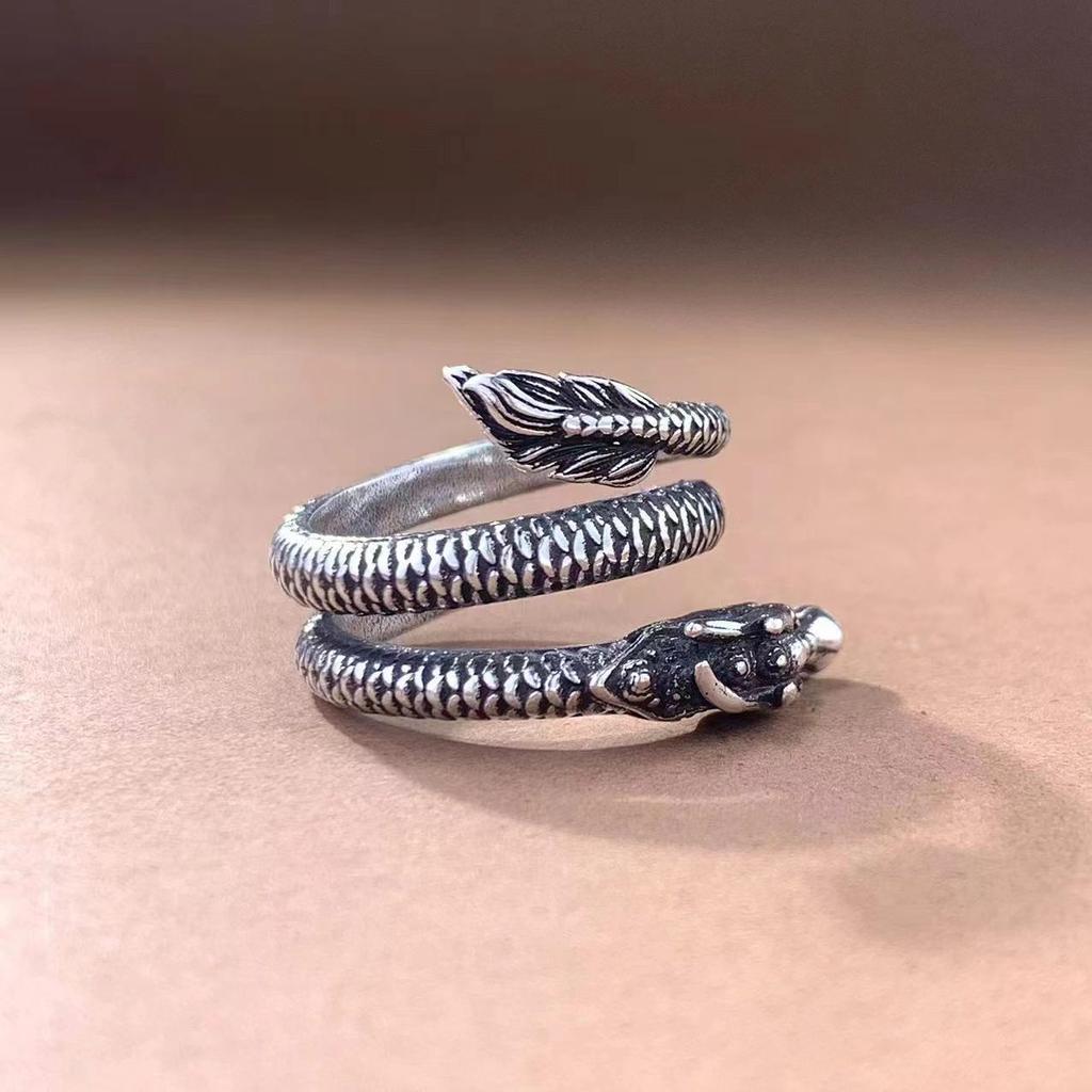 New Guocao National Wind Dip Dragon Ring Men And Women 'S Personal Personal Personal Operation Available Ring 