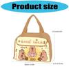 Auslaufsichere Capybara-Lunchtasche Isolierte Thermotasche Cartoon-Lebensmittelaufbewahrungstasche für Schüler Outdoor Leicht zu reinigende Oberflächen