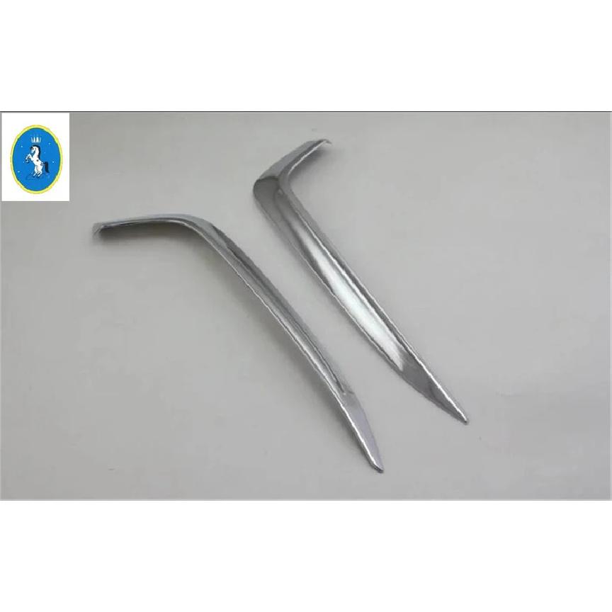 Chrome Car Front Fog Lamp Lights Eyebrow Eyelid Decor Ring Cover Trim For Honda Civic 2016 - 2018 Exterior Refit Kit Accessories