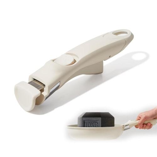 Latikaly Pot Handle, Frying Pan Handle, Skillet Handle, Detachable, Heat-Resistant, Universal Replacement, Won't Scratch Pot, Stable, Easy Installatio