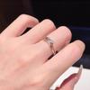 Sparkling Zirconium Star Ring for Women Ins Niche Fashion Opening Adjustment Commuter Ring