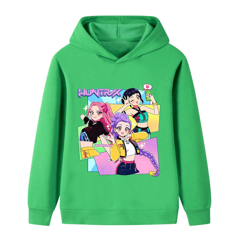 B1232 Kinder Jungen Mädchen Kpop Rumi Zoey Mira Print Langarm-Hoodie