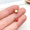 Gold Stainless Steel Zodiac Birthstone Jewelry: Necklace, Bracelet, Pendant with Colored Diamond Accents