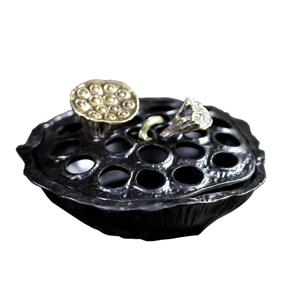 

Подставка для благовоний Lotus Fragrance Rack, сплав, курильница для благовоний в виде буддийской нити Lotus, основание для благовоний из сандалового дерева, украшение для дома