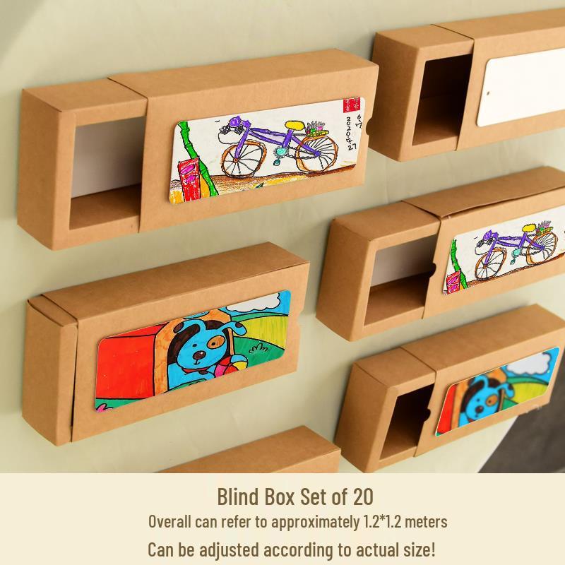3D Story Joke Kraft Paper Storage Box for Kindergarten Wall Decor