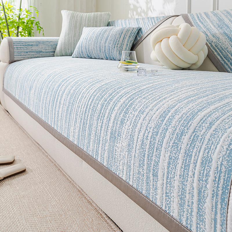 

Sofa Cushion New Summer Cool Sofa Armrest Back Cover Fixed Non-slip Sofa Mat Cushion 90*160CM