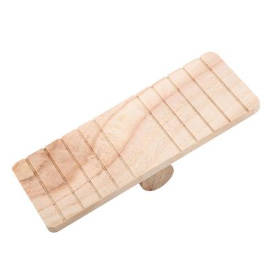 Small Pet Wooden Seesaw Bridge Toy for Hamster Mouse Gerbil Chinchilla,, High Quality Wood, Unique Taste, Finger Controlled, Add Fun with Pet Play