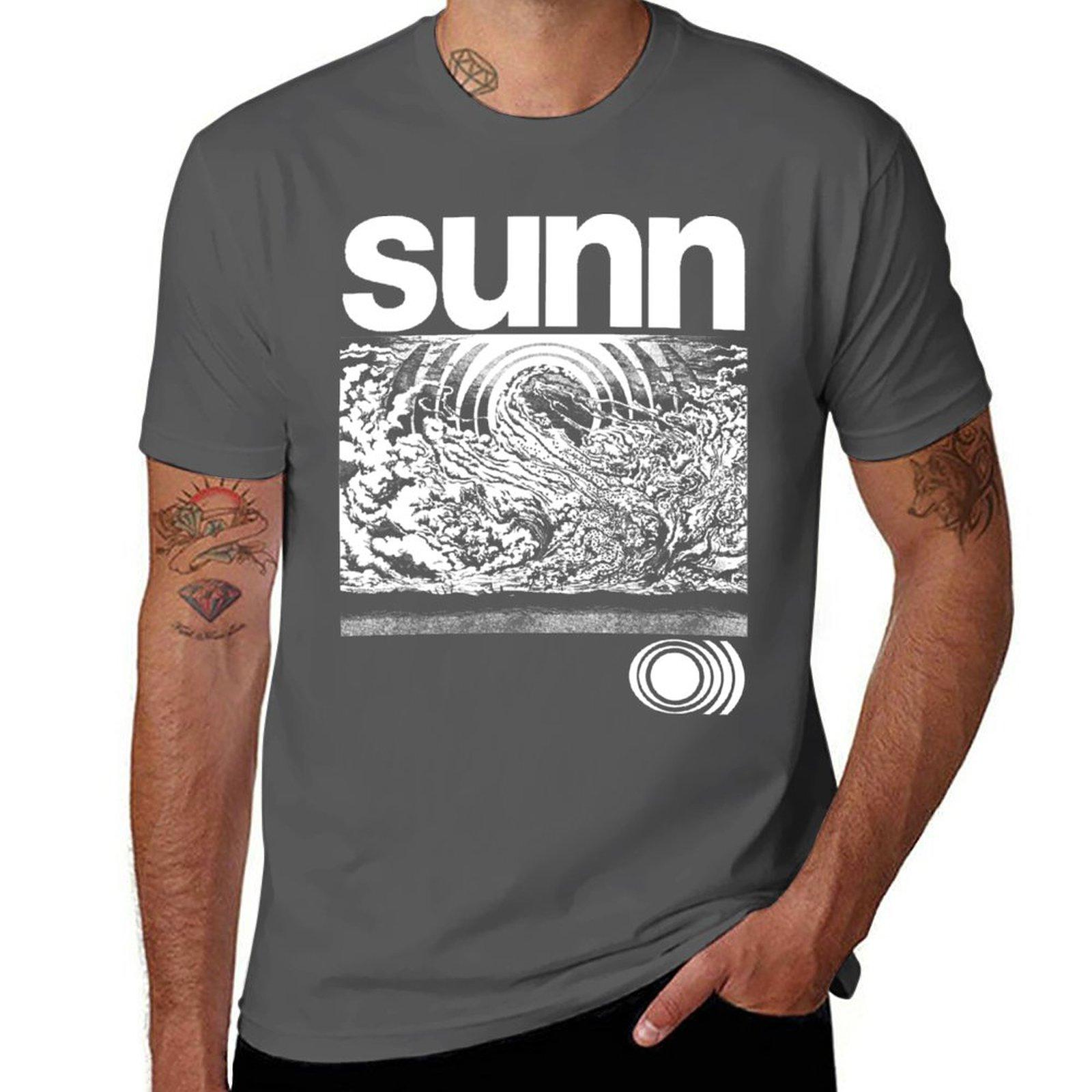 

Новий SUNN O))) Футболка чорна милі топи чоловічі великі та високі Чоловіки Жінки Круглий виріз Короткий рукав Бавовна Літо Оверсайз Хараджуку S