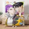 1pc KPop Demon Hunters19 Blanket, Gift, for Men and Women, Soft Blanket, Good for Sofa Bed Couch Travel, Lightweight Flannel Blanket
