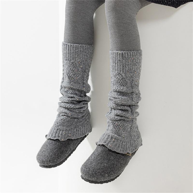 Kids Glittering Ankle Socks Reusable Heat Leggings Breathable Textured Fabric Play date Outfit Essential Easy Care