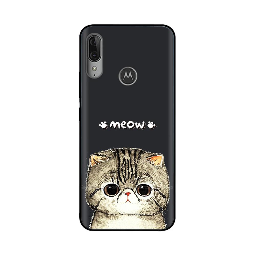 For Moto E6 Plus Case Soft Black Silicone Phone Back Cover For Motorola Moto E6 Play E6s 2020 MotoE6 Plus Case Cover Coque Funda