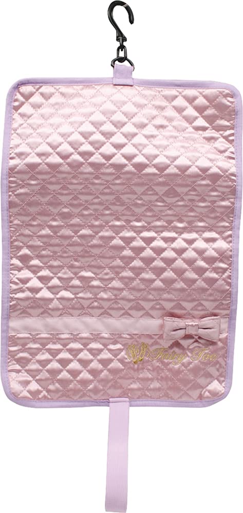 

NickNack Pointe Shoe Compact Gold Deodorizing Woven Dusty Rose Case, Storage, Embroidery, Label,