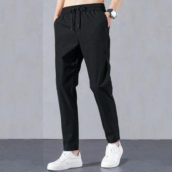 Men's Plus Size Fleece-Lined Sweatpants - 2024 Autumn/Winter Collection: Cuffed, Loose-Fit, Harem Style