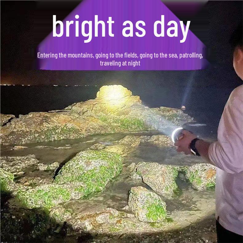 High Brightness Rechargeable Waterproof Headlamp for Night Fishing and Mining with Long Battery Life