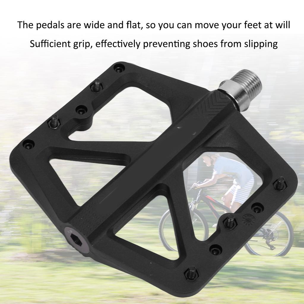 2Pcs Bike Pedals Good Airtightness Sufficient Width Good Grip Anti Slip Studs Pedals for Mountain Bike