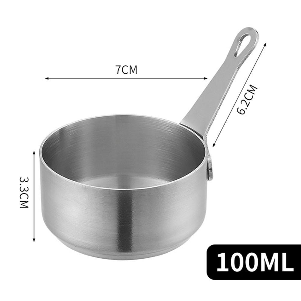 

Мини-кастрюля с подвесным отверстием, нержавеющая сталь, гладкий край L серебряный