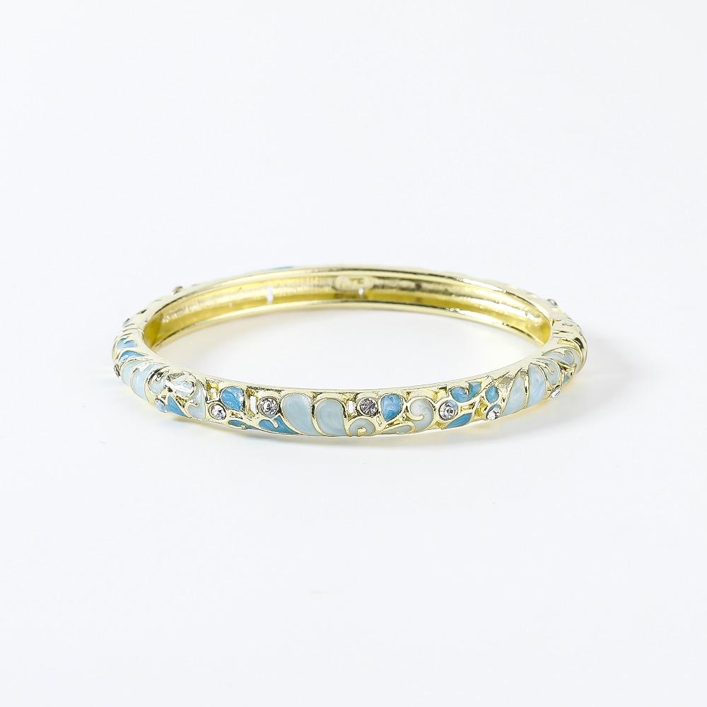 Enamel Vintage Cloisonne Bangle Traditional Women s Hand Bracelet Flower Bangle  Ladies Style 4