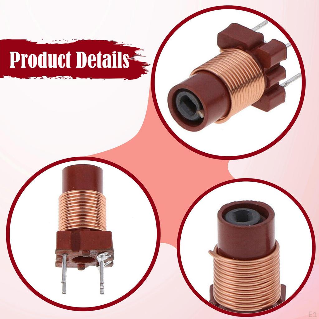 10 Pieces Adjustable ferrite Core Inductors 0.6UH-1.7UH Spart Parts Replacement Compact Lightweight
