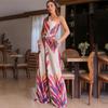 New women's clothing fashion shoulder print sleeveless dress sexy slim dress women's spring